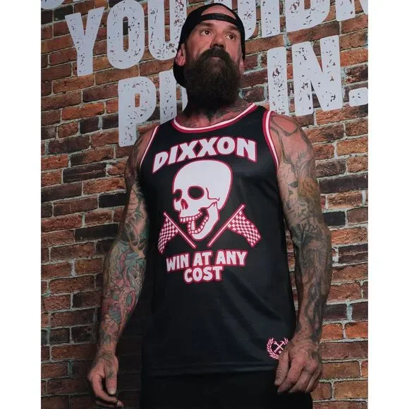 DIXXON Flannel Domination Sz L Tank Top Basketball Jersey "Win At Any Cost" BNIB - Picture 3 of 4